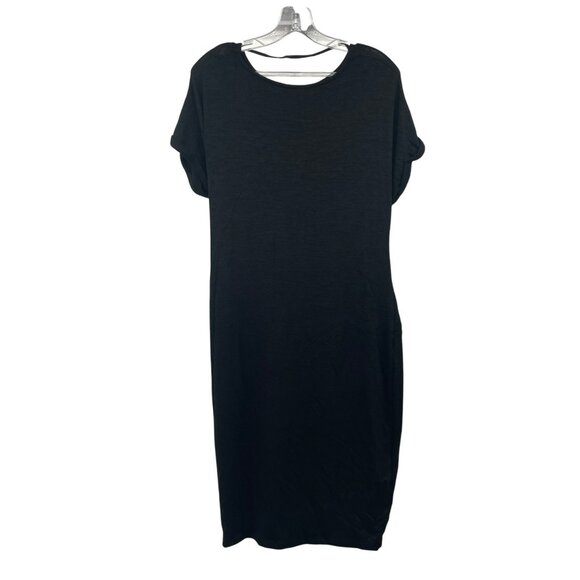 Gap Womens Sheath Dress Short Sleeve Twisted Front Black Size Large - Picture 7 of 9
